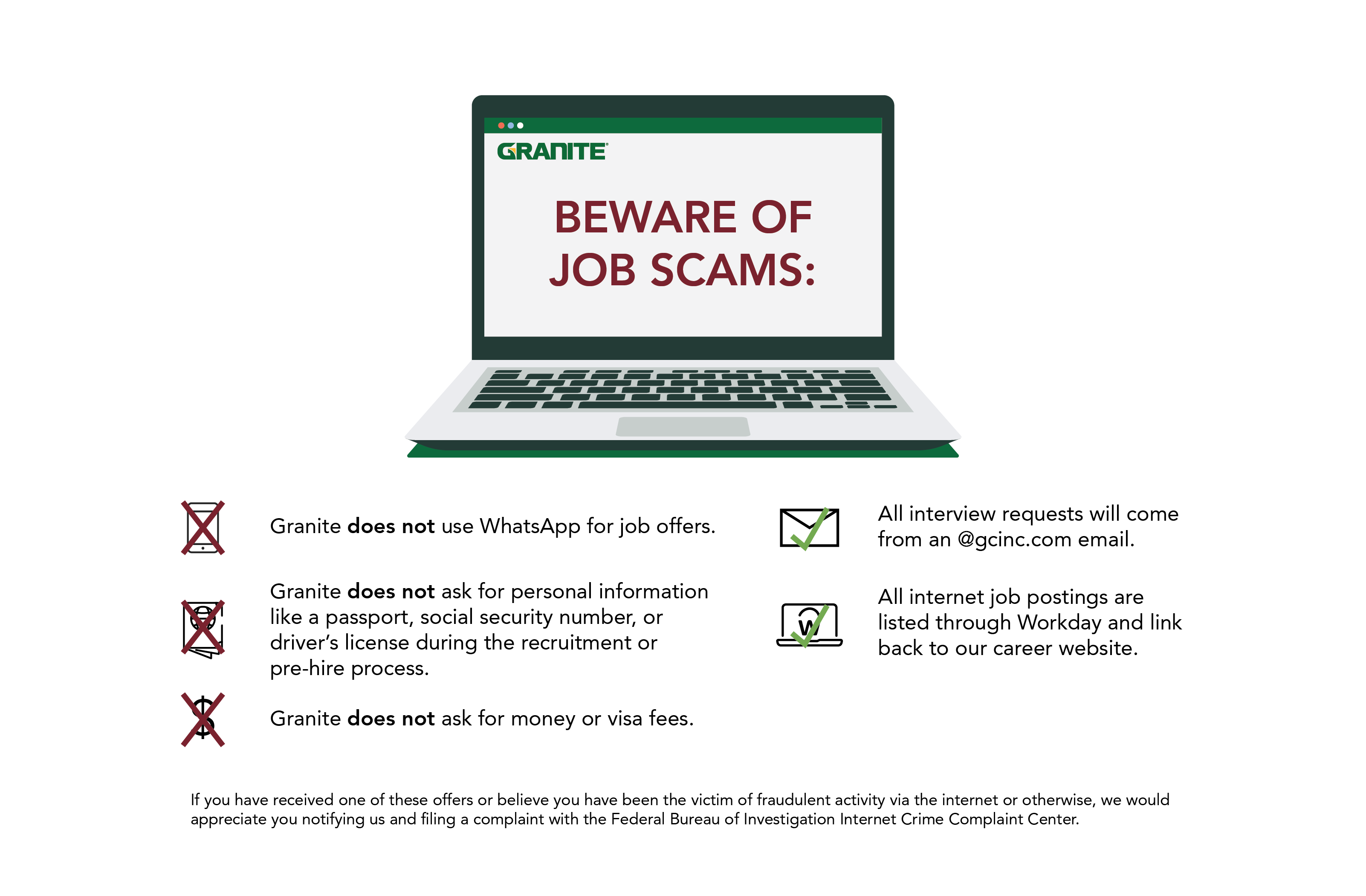 Job Scam infographic