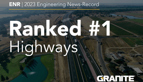ENR Ranks Granite Number One in Highways for the Third Consecutive Year