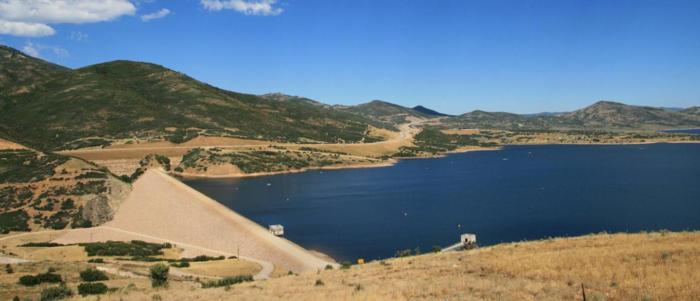 Utah Jordanelle Dam and Reservoir